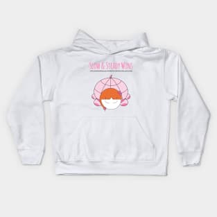 Slow and Steady Wins the Race Girl Turtle Kids Hoodie